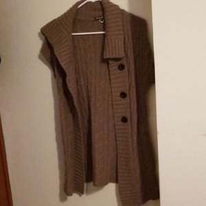 Ladies Eddie Bauer sleeveless button sweater M